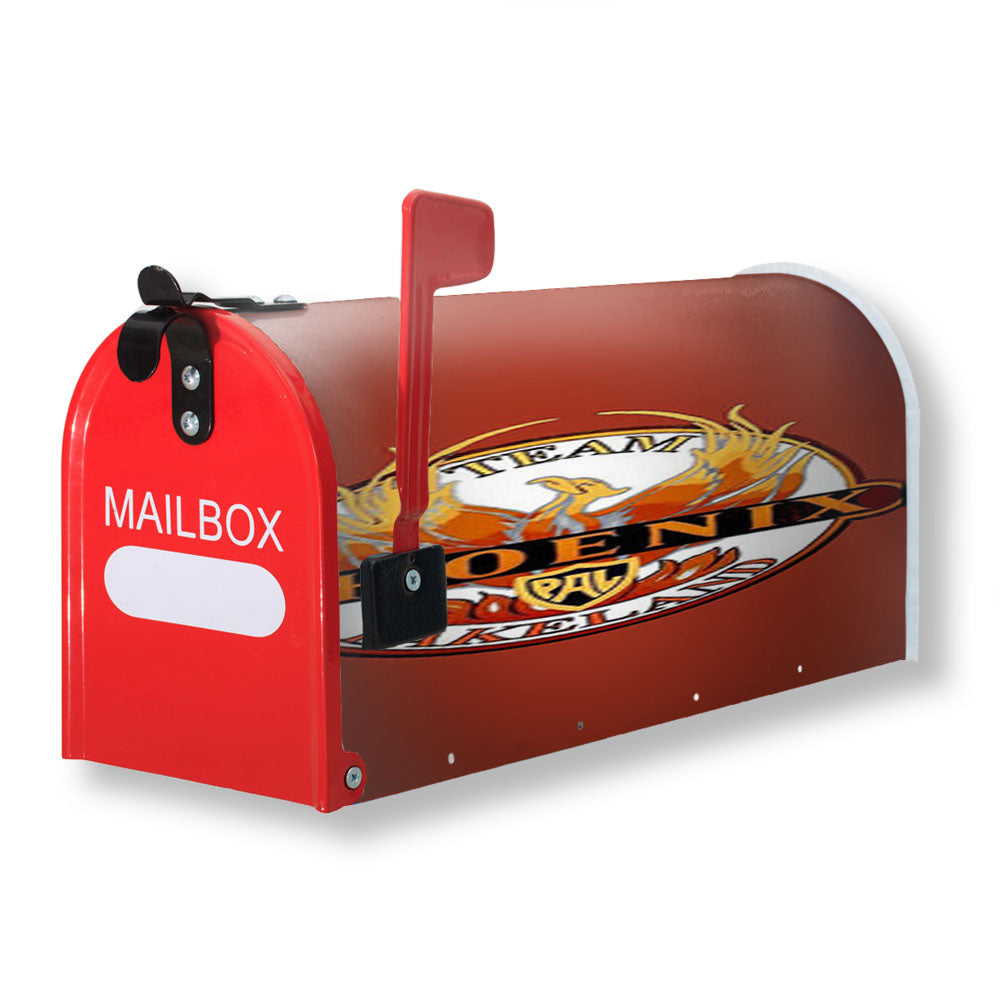 Team Phoening Lakeland Baseball Logo Red Magnetic Mailbox Cover - 18.0" x 21.0"