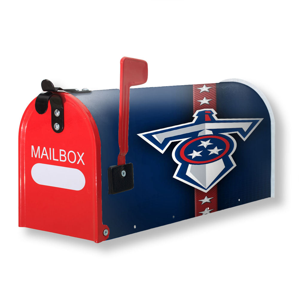 Tennessee Titans Nfl Sword Logo Magnetic Mailbox Cover - 18.0" x 21.0"