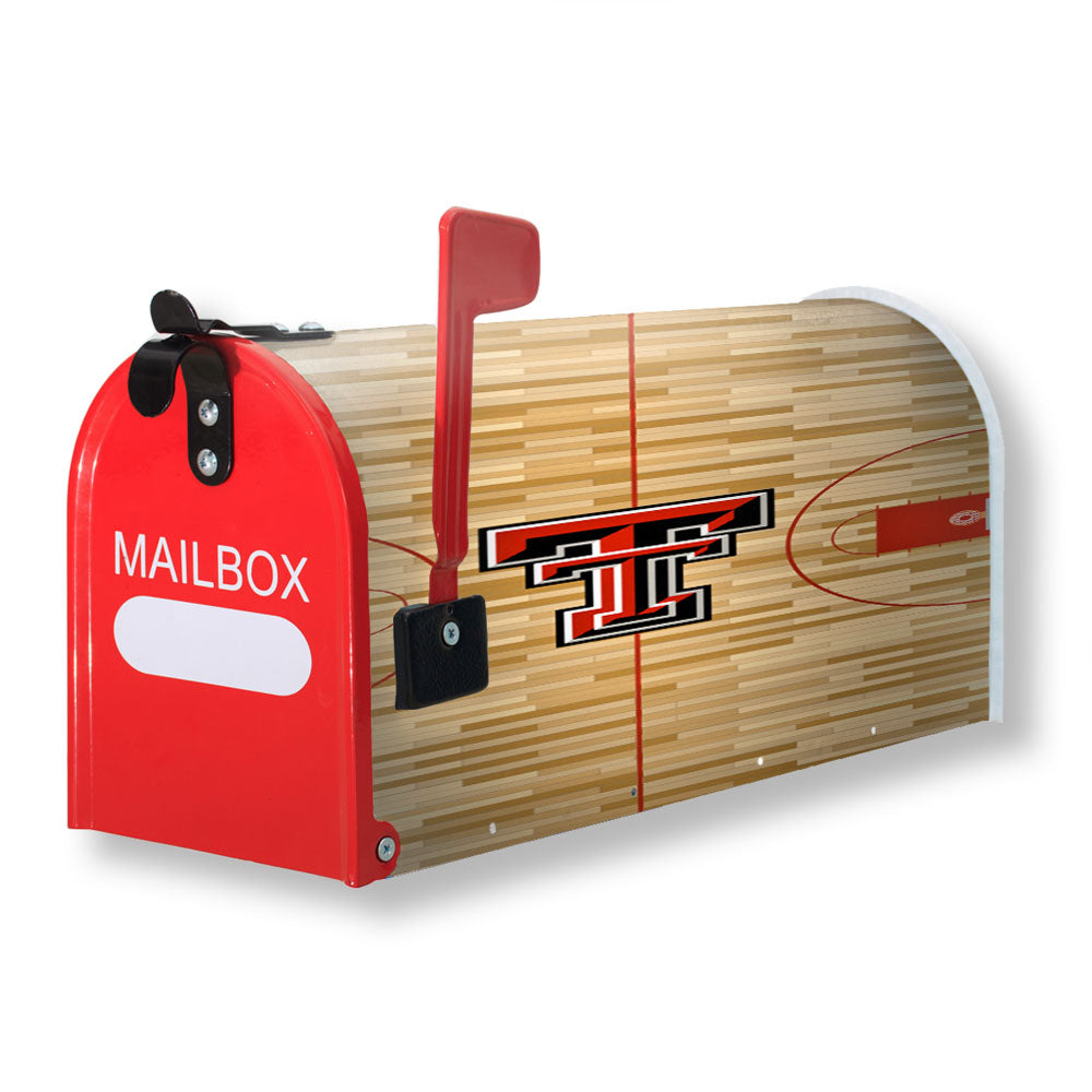 Texas Tech Red Raiders Basketball Team Court Wallpaper Magnetic Mailbox Cover - 18.0" x 21.0"