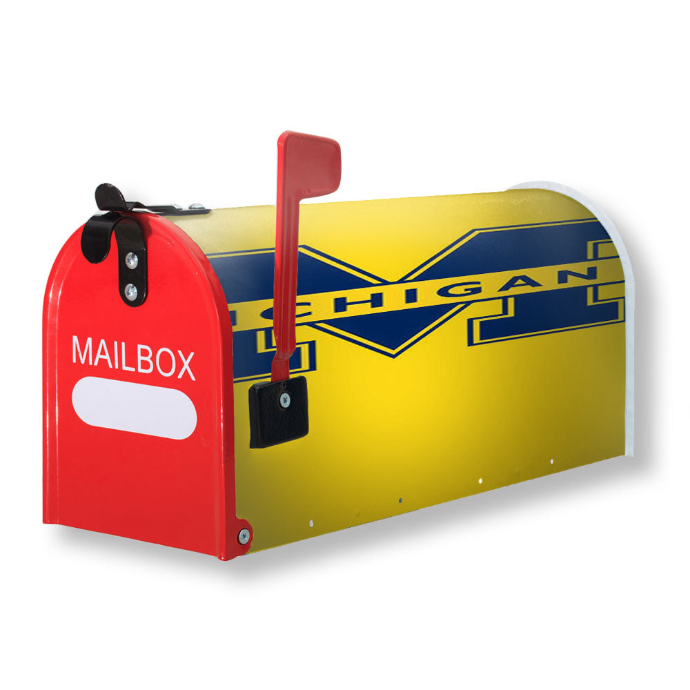 Yellow Michigan Magnetic Mailbox Cover - 18.0" x 21.0"