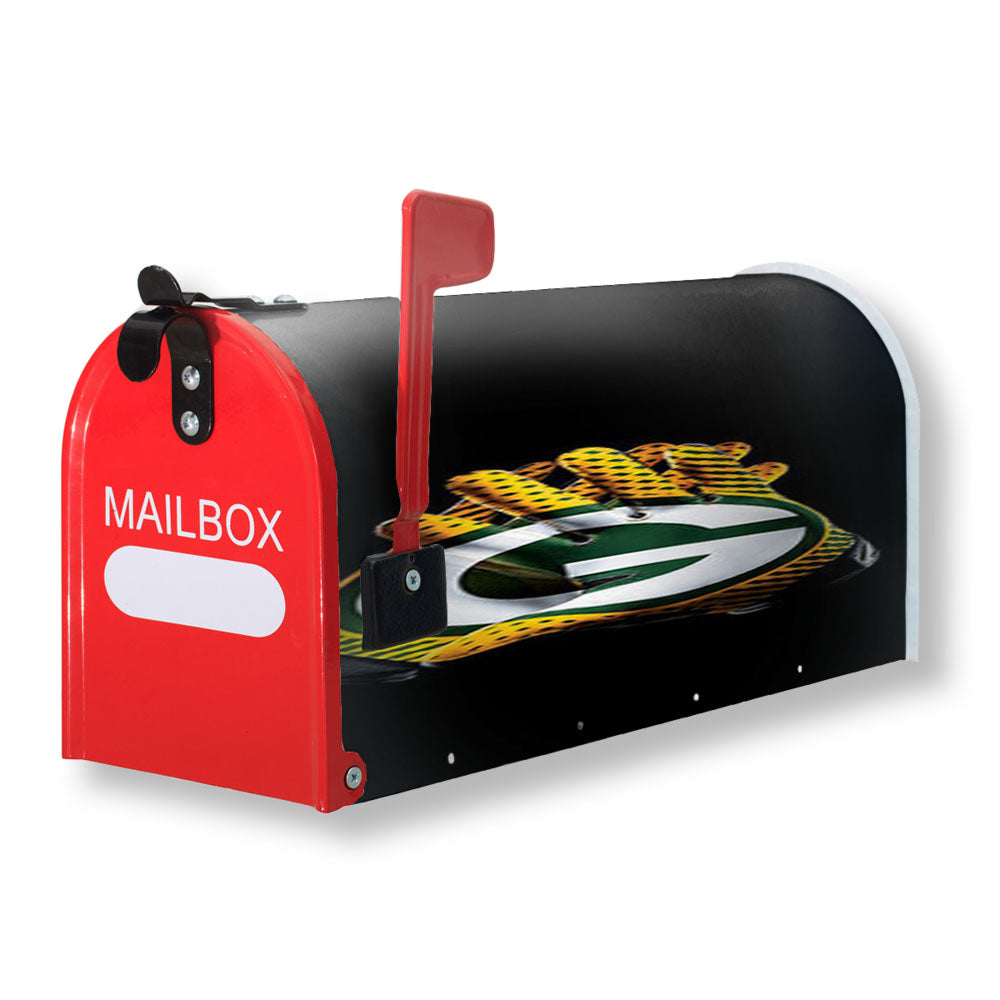 Green Bay Packer On Gloves Magnetic Mailbox Cover - 18.0" x 21.0"