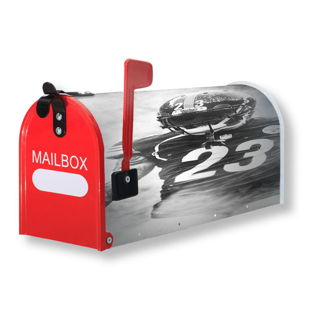 Joe Haden Pittsburgh Steelers Smoke Wallpaper Magnetic Mailbox Cover - 18.0" x 21.0"