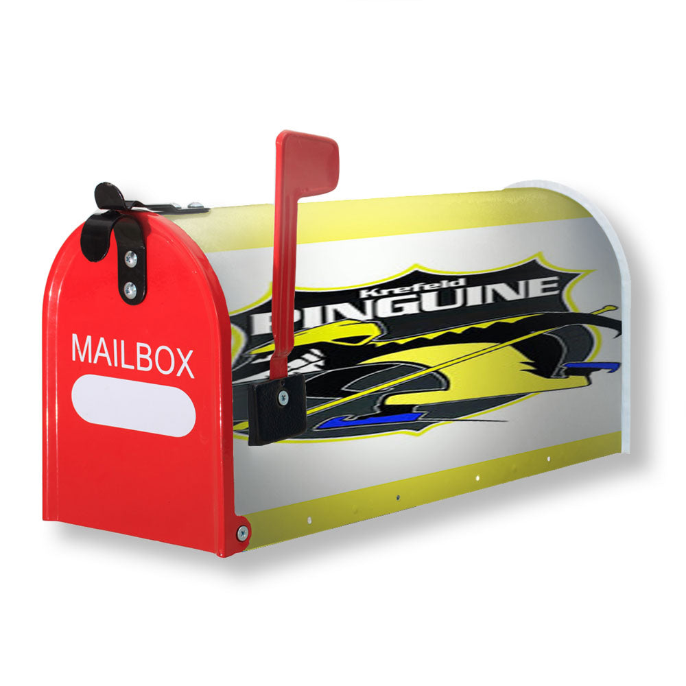 Krefeld Pinguine Hockey Team Magnetic Mailbox Cover - 18.0" x 21.0"