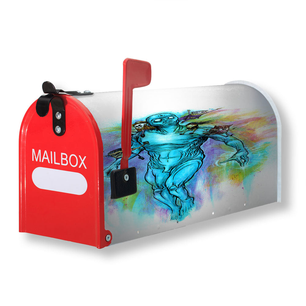 Old Dr Manhattan Carries Baby Watchmen Magnetic Mailbox Cover - 18.0" x 21.0"