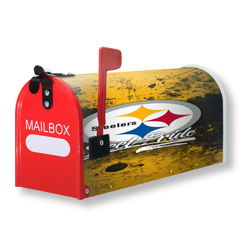 Pittsburgh Steelers Nfl Steel Pride Wallpapers Magnetic Mailbox Cover - 18.0" x 21.0"