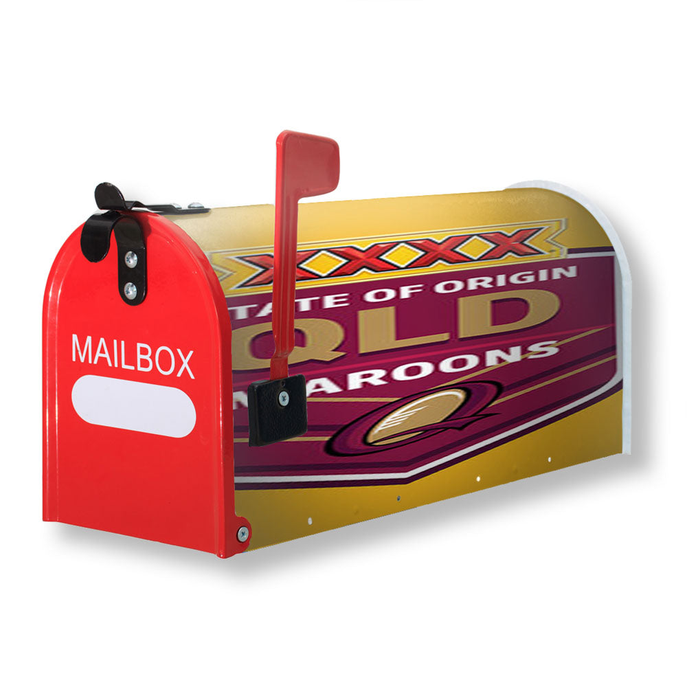 State Of Origin Maroons Yellow Magnetic Mailbox Cover - 18.0" x 21.0"