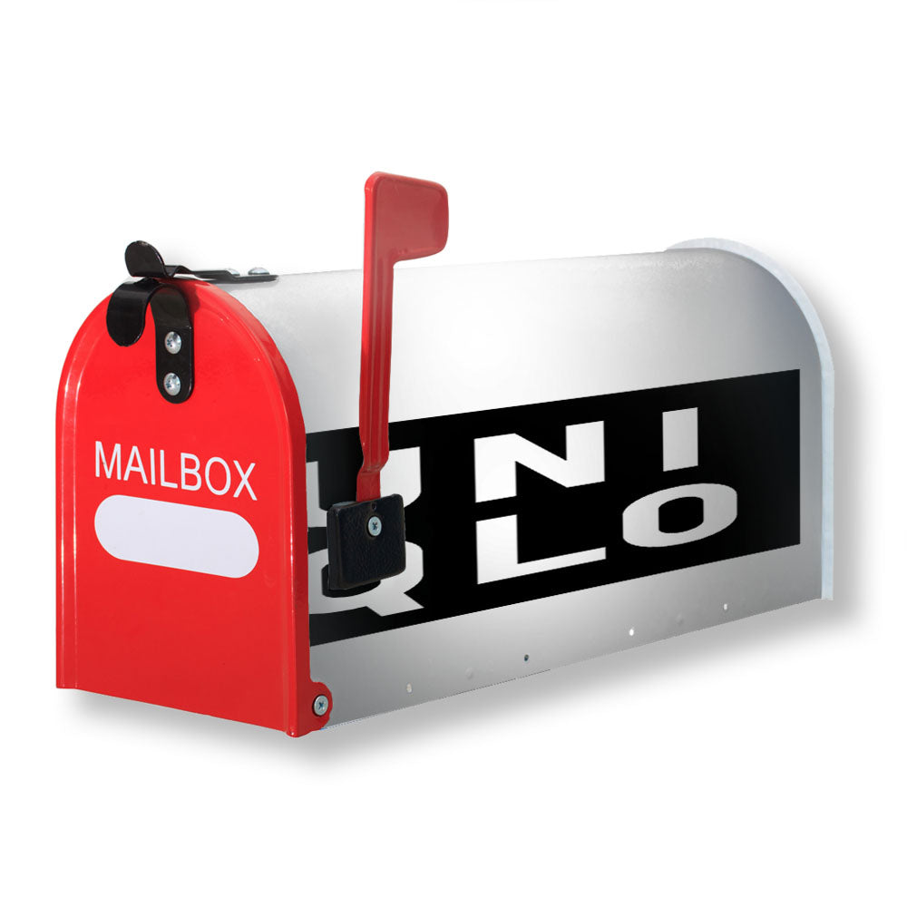 Uniqlo Logo Black Magnetic Mailbox Cover - 18.0" x 21.0"