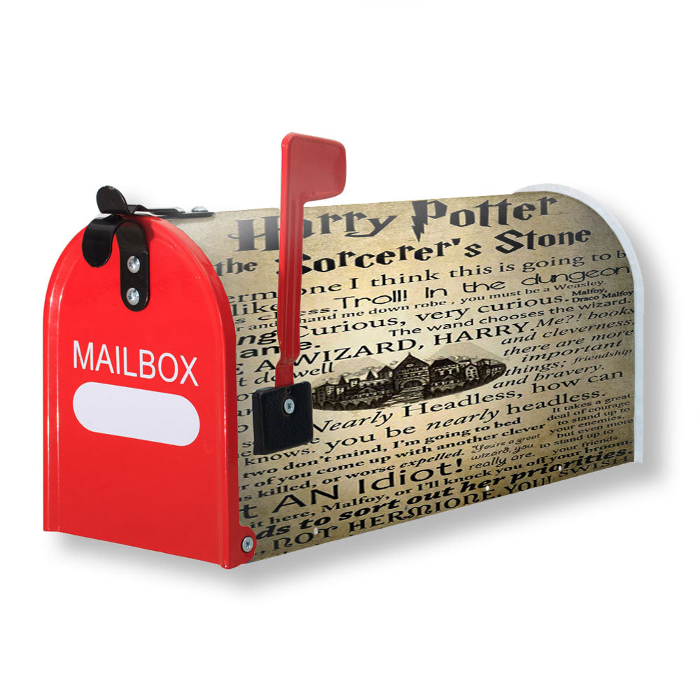 Vintage Retro Harry Potter Quotes Magnetic Mailbox Cover - 18.0" x 21.0"