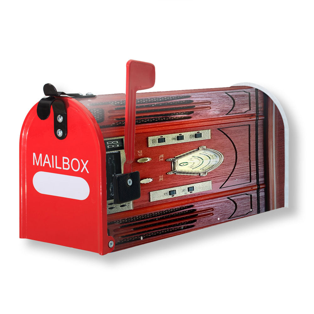 Vintage Retro Red Radio Magnetic Mailbox Cover - 18.0" x 21.0"