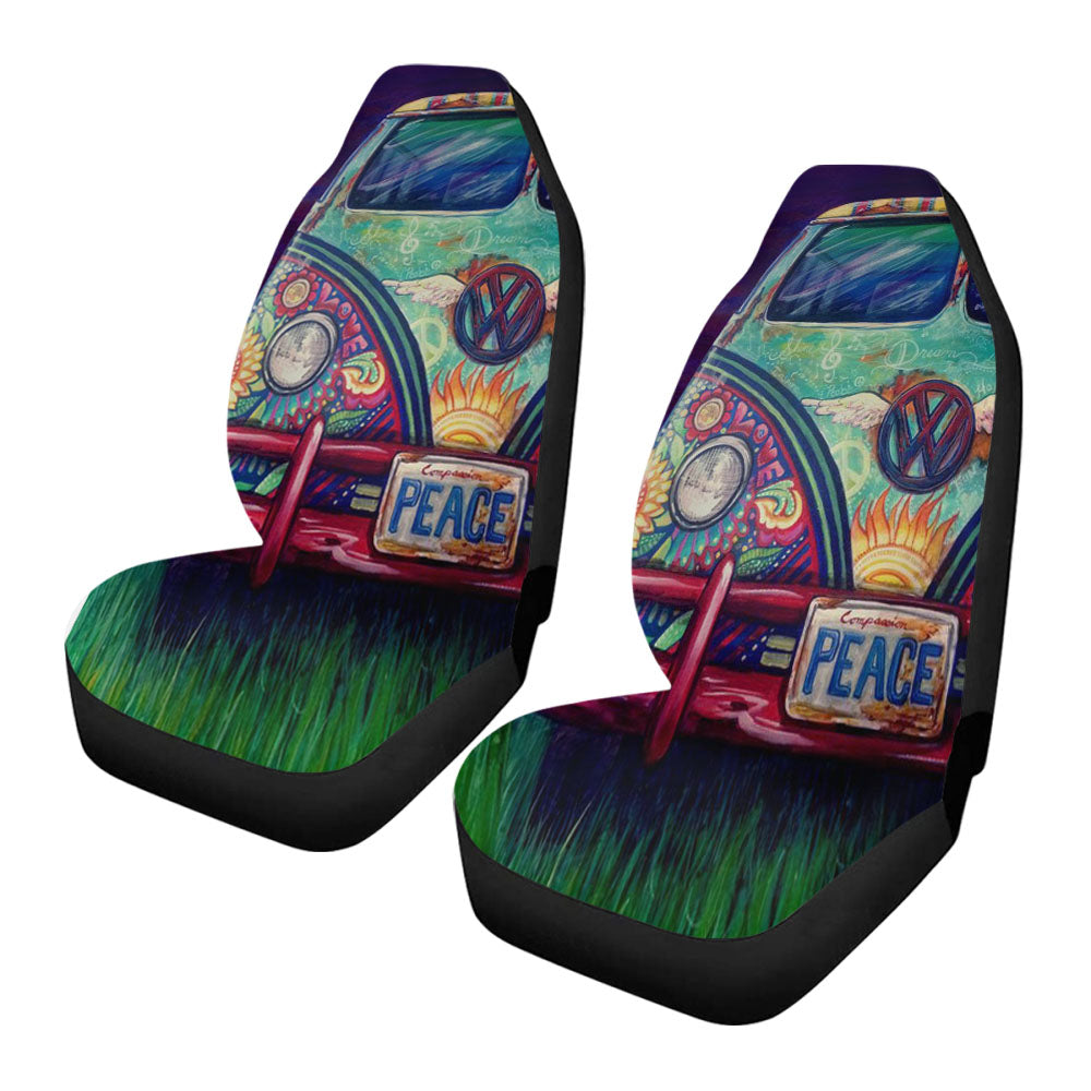 Happy Hippie Vw Car Seat Covers