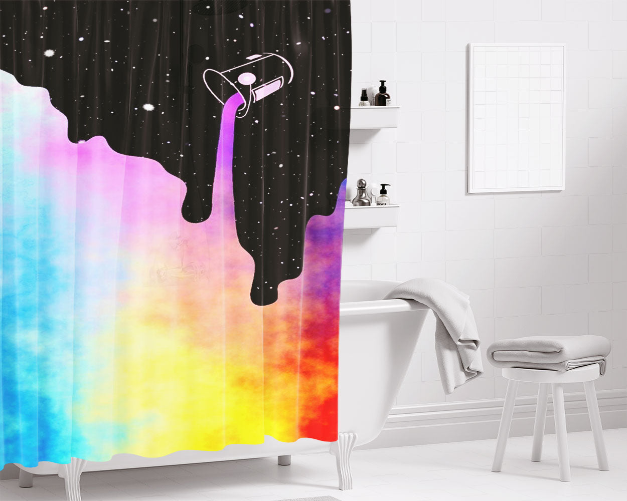 Sfondi Con Colori Sfumati Multic Bathroom Shower Curtain Fabric Waterproof | 66 X 72 Inch