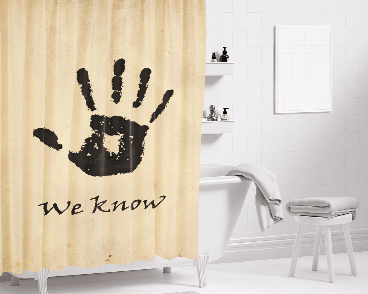 Skyrim Dark Brotherhood We Bathroom Shower Curtain Fabric Waterproof | 66 X 72 Inch