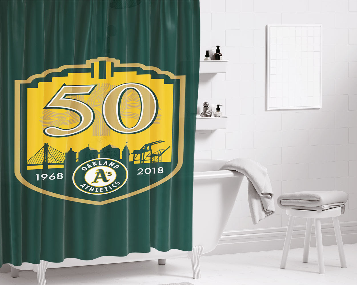 45 Rpm Adapter Jolly Roger Bathroom Shower Curtain Fabric Waterproof | 66 X 72 Inch