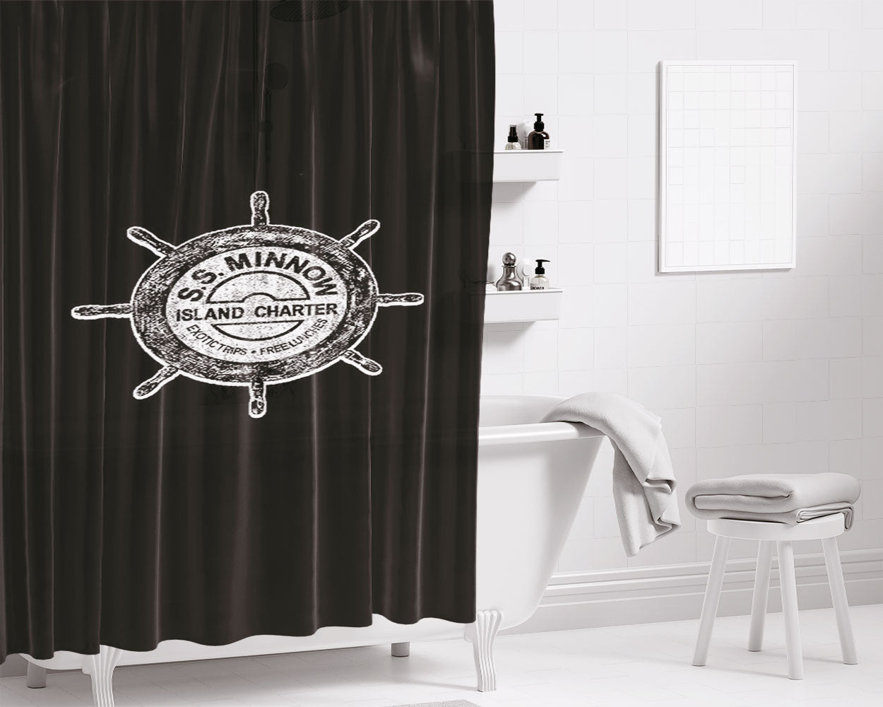 90’S Cup 2 Bathroom Shower Curtain Fabric Waterproof | 66 X 72 Inch