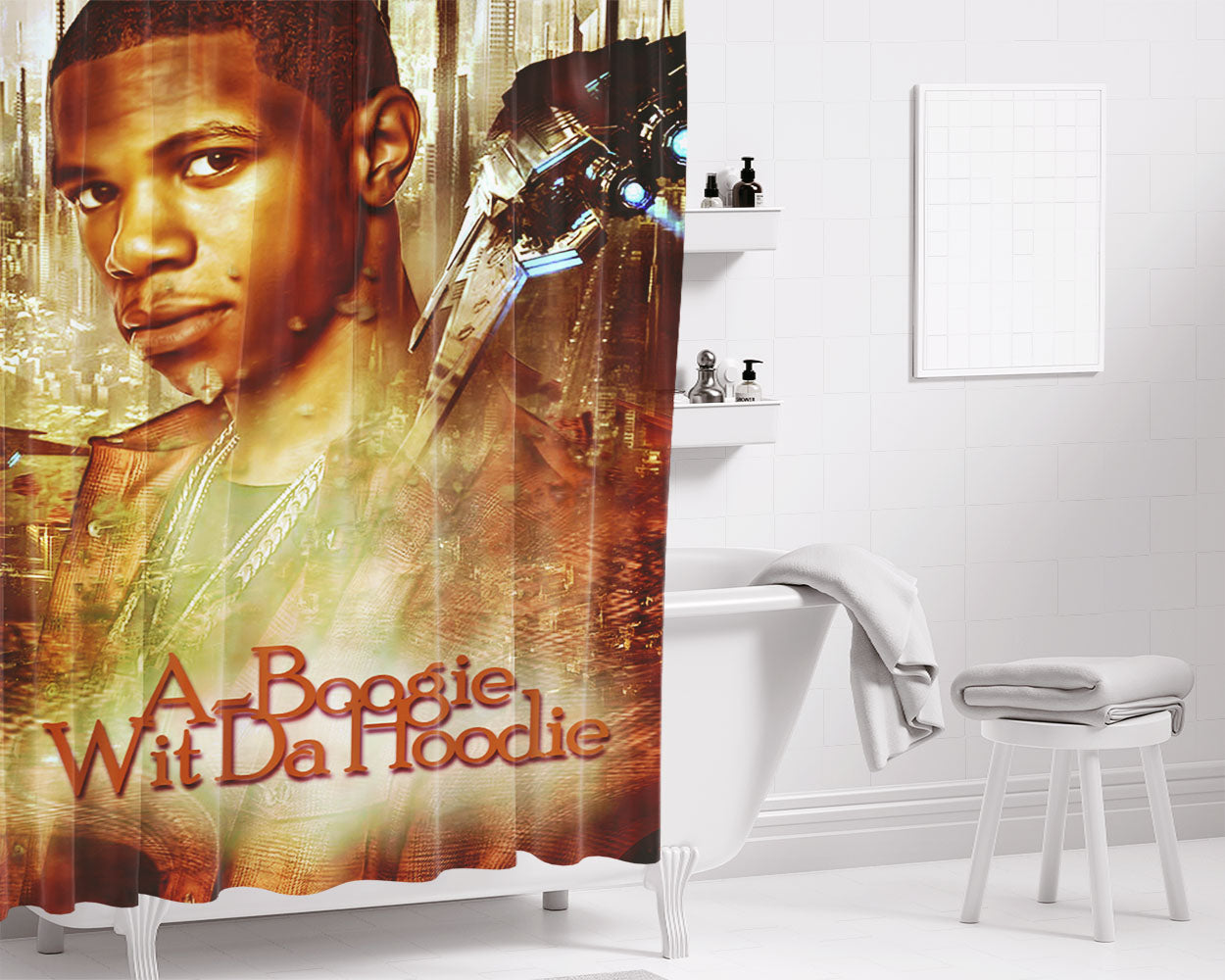 A Beautiful Mess App Bathroom Shower Curtain Fabric Waterproof | 66 X 72 Inch