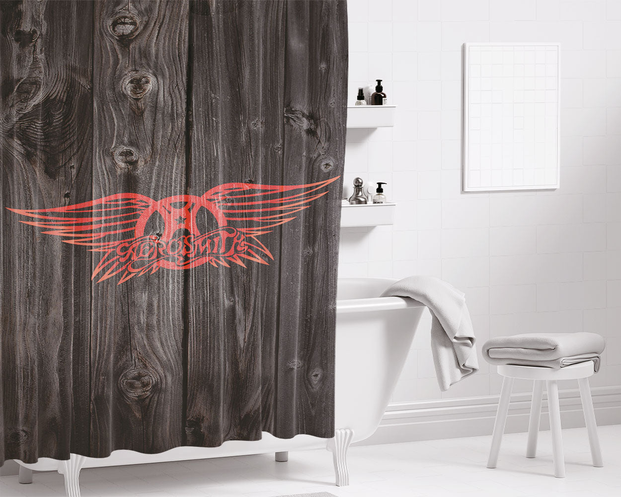 Aerosmith Steven Tyler Bathroom Shower Curtain Fabric Waterproof | 66 X 72 Inch