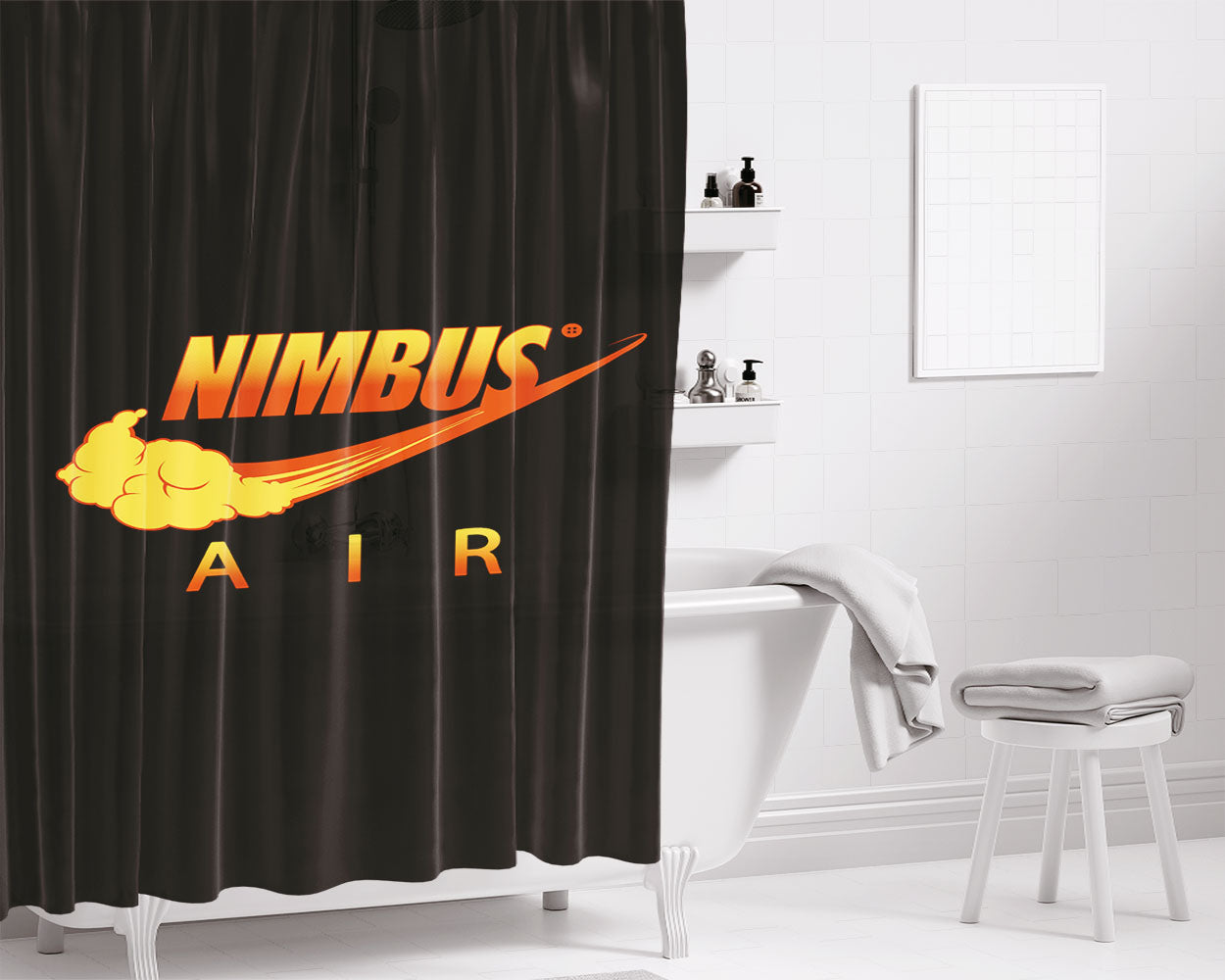 Air Naruto Bathroom Shower Curtain Fabric Waterproof | 66 X 72 Inch