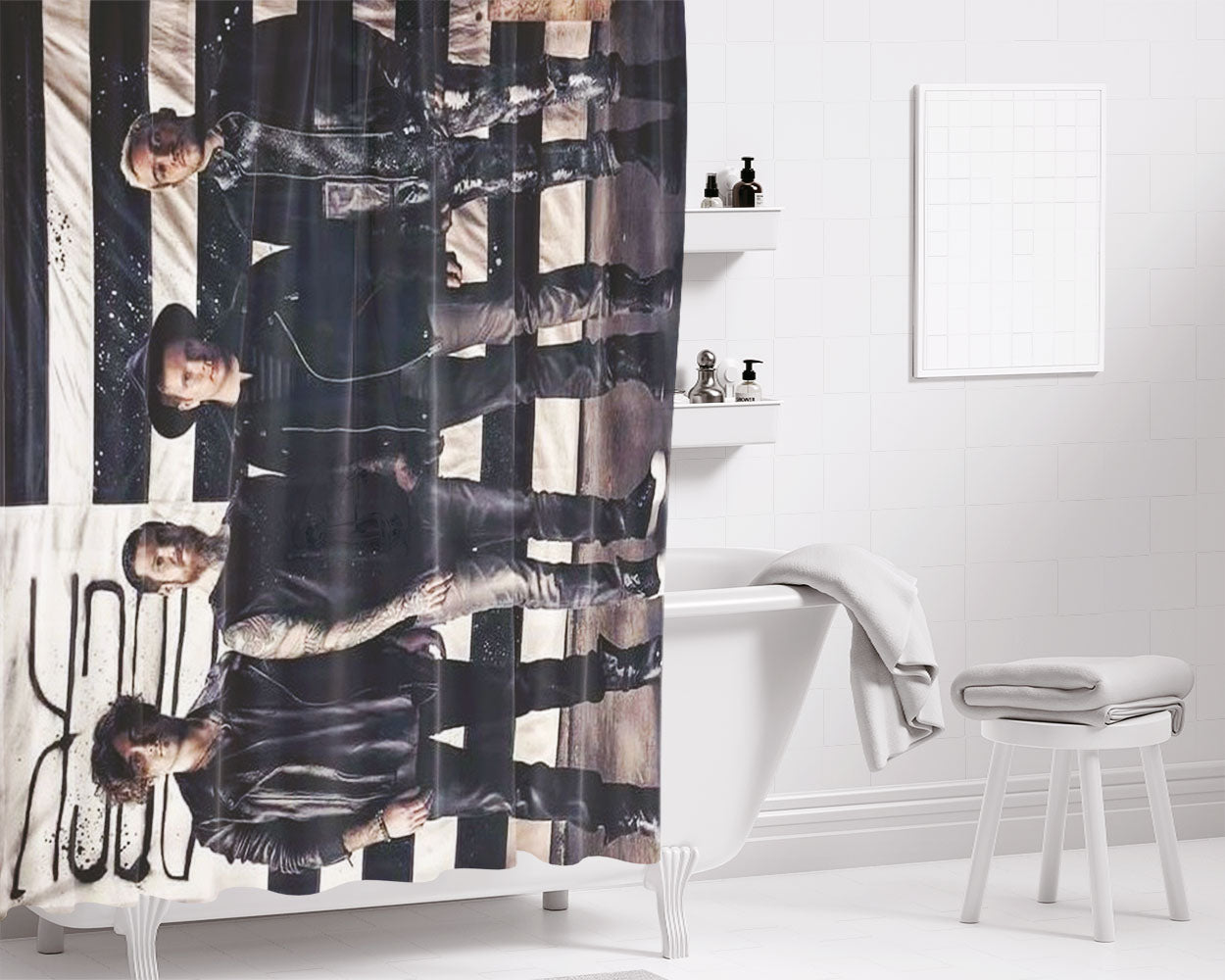 American Pie Cover Movie Bathroom Shower Curtain Fabric Waterproof | 66 X 72 Inch