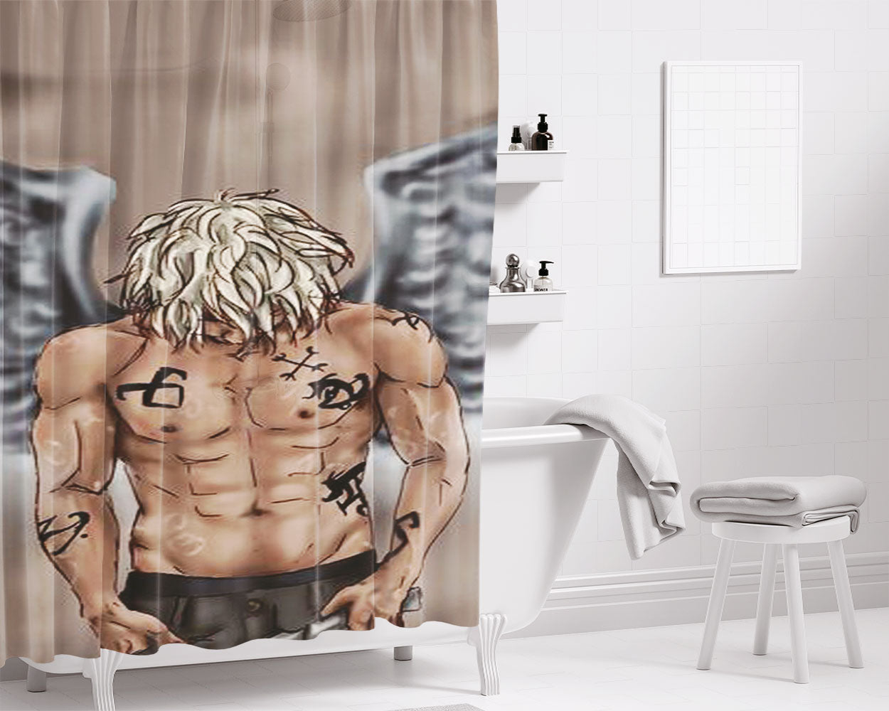 Angel And Airwaves Earth Bathroom Shower Curtain Fabric Waterproof | 66 X 72 Inch