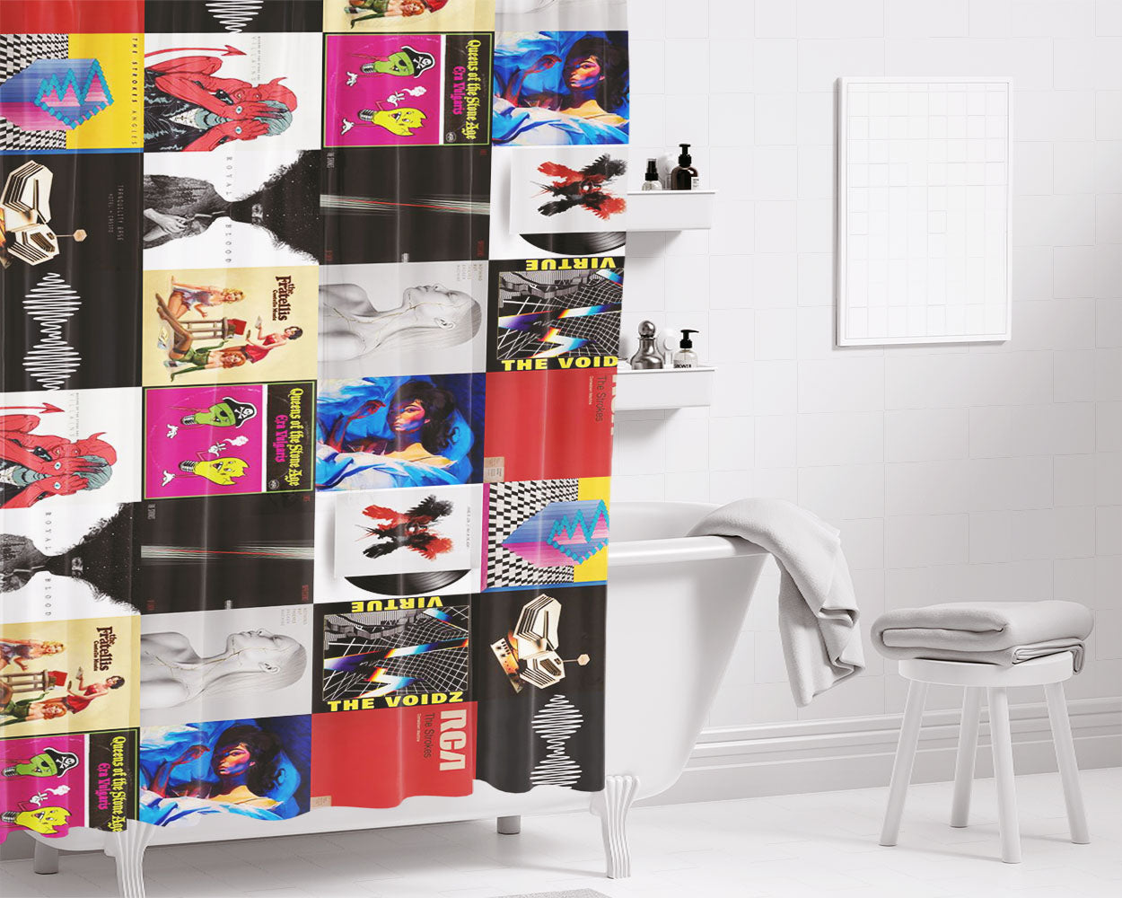 Arctic Monkey The Stroke Albu Bathroom Shower Curtain Fabric Waterproof | 66 X 72 Inch