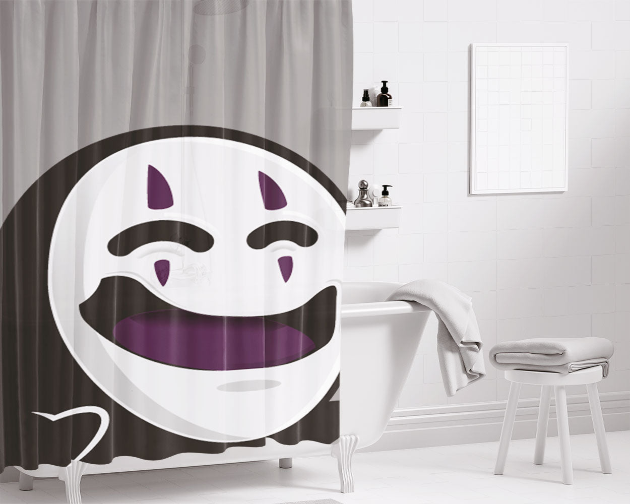 Ghost Spirit Bathroom Shower Curtain Fabric Waterproof | 66 X 72 Inch
