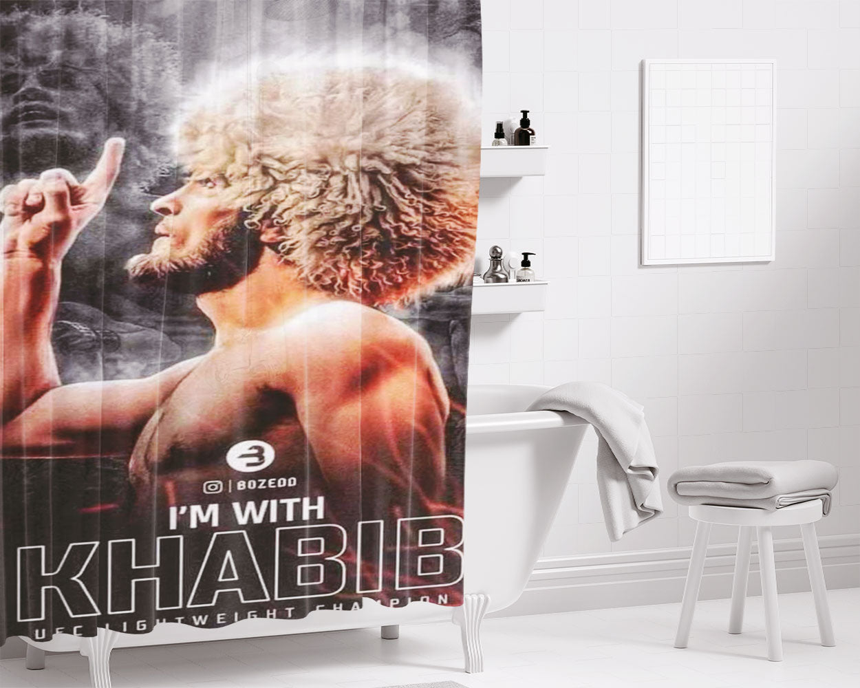 Im Sick Of It Bathroom Shower Curtain Fabric Waterproof | 66 X 72 Inch