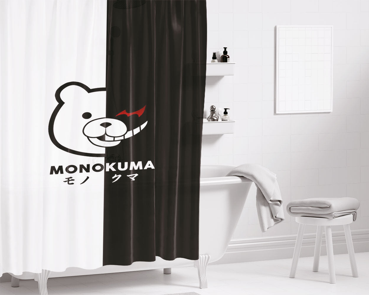 Dangan Ronpa Bathroom Shower Curtain Fabric Waterproof | 66 X 72 Inch