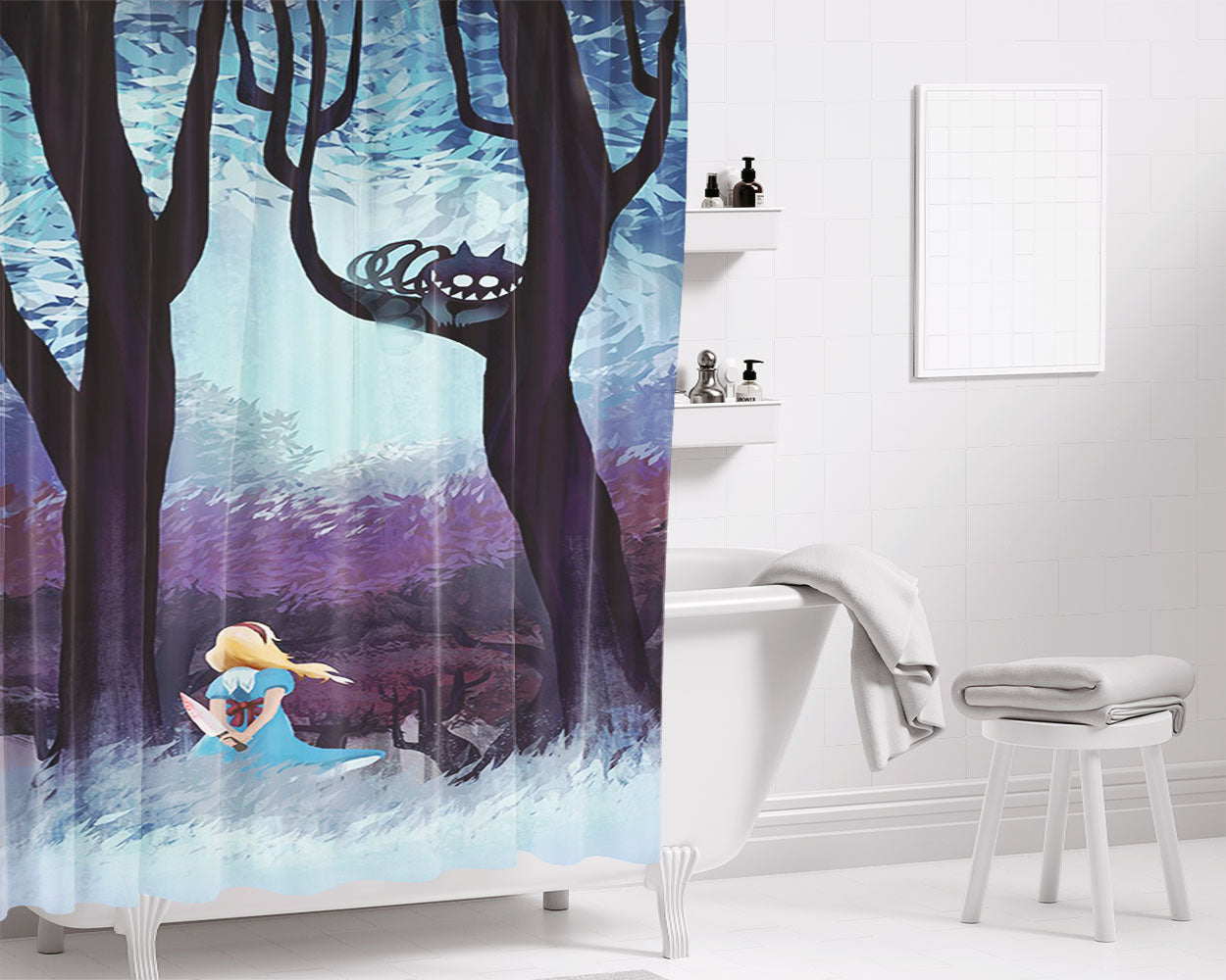 Daria Bathroom Shower Curtain Fabric Waterproof | 66 X 72 Inch
