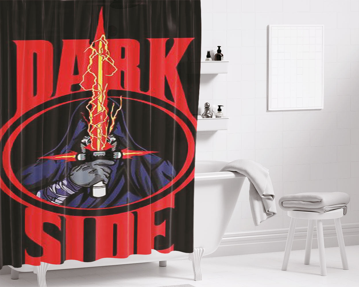 Dark Side Troppers Bathroom Shower Curtain Fabric Waterproof | 66 X 72 Inch