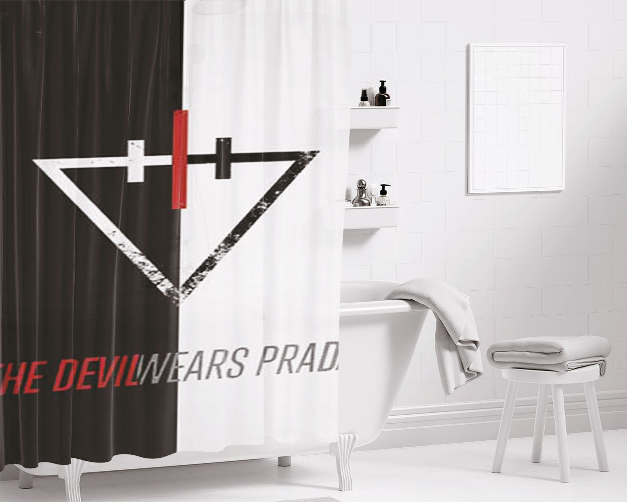 Devil Tom Sawyer Pro Skater Bathroom Shower Curtain Fabric Waterproof | 66 X 72 Inch