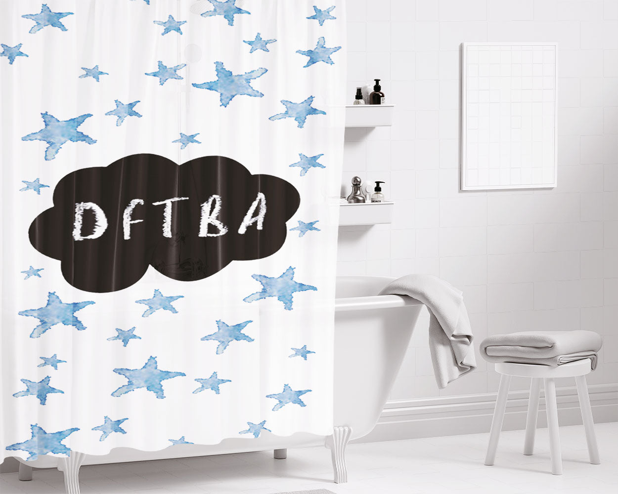 Dez Bryant Wallpaper Bathroom Shower Curtain Fabric Waterproof | 66 X 72 Inch