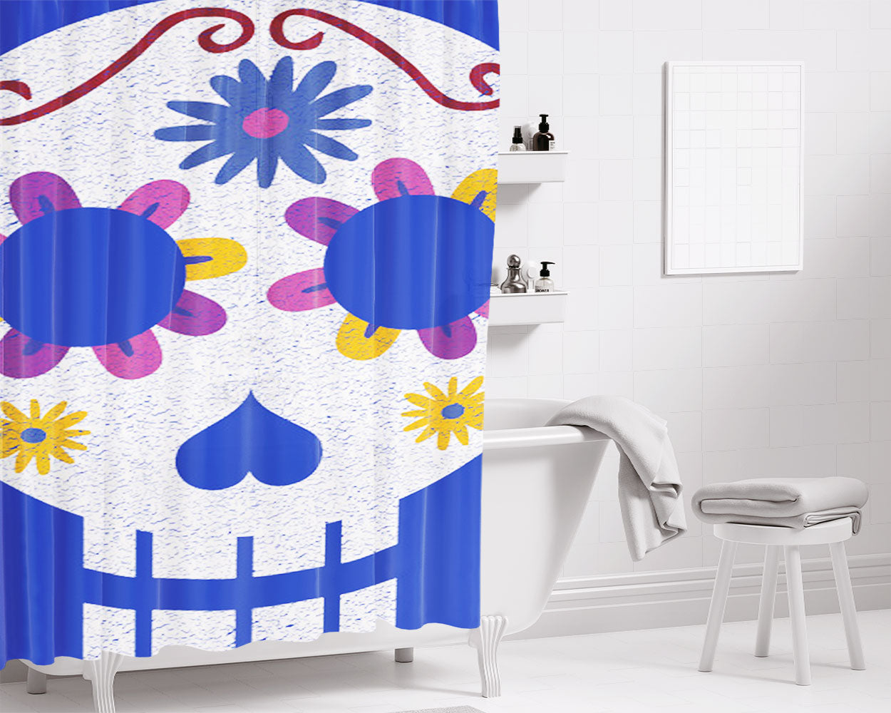 Di Maria Bathroom Shower Curtain Fabric Waterproof | 66 X 72 Inch