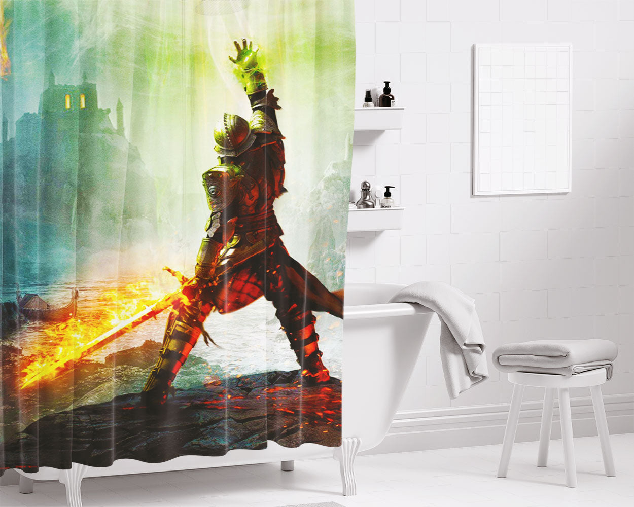 Drag Me To Hell Bathroom Shower Curtain Fabric Waterproof | 66 X 72 Inch