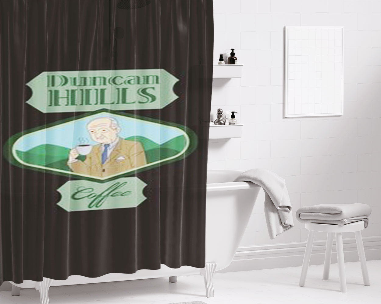 Dun Ringill Po Bathroom Shower Curtain Fabric Waterproof | 66 X 72 Inch