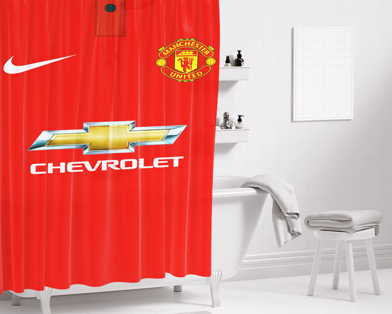 Fcb Mu Bathroom Shower Curtain Fabric Waterproof | 66 X 72 Inch
