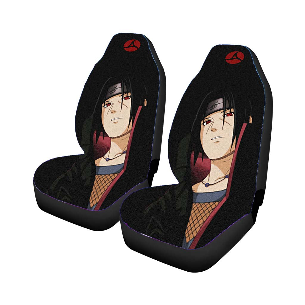 Itachi Uchiha Black Grain Wallpaper Car Seat Covers