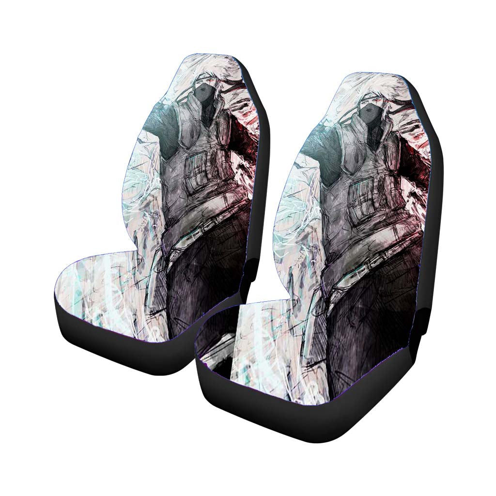 Kakashi Hatake Pencil Sketch Car Seat Covers