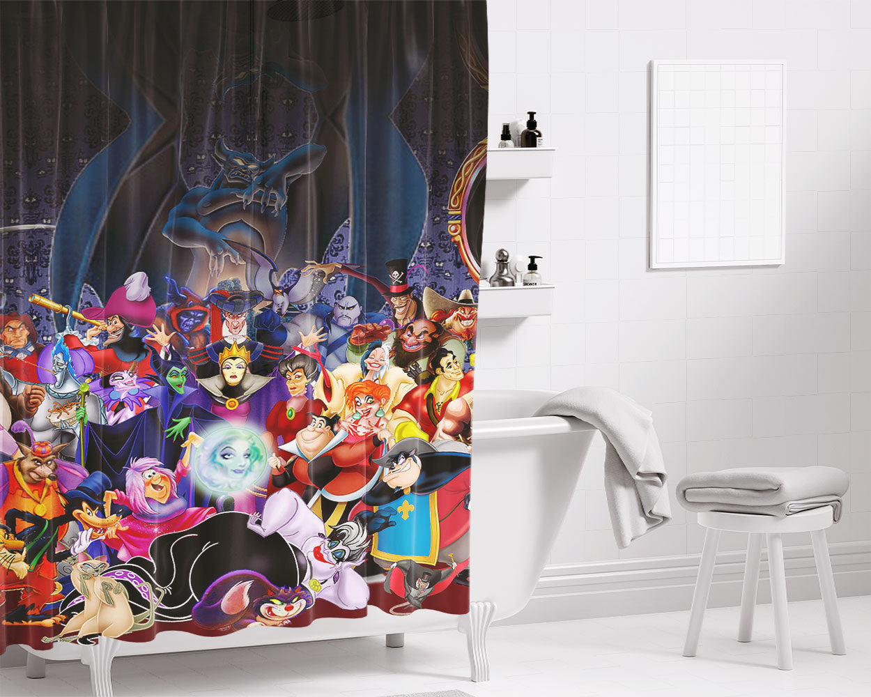 Bad People Bathroom Shower Curtain Fabric Waterproof | 66 X 72 Inch