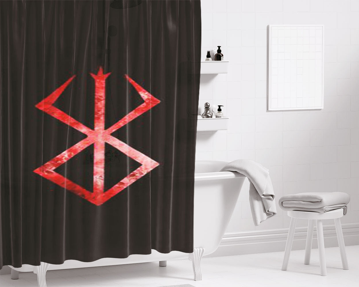 Berserk The Mark Of The Sacrifice Bathroom Shower Curtain Fabric Waterproof | 66 X 72 Inch