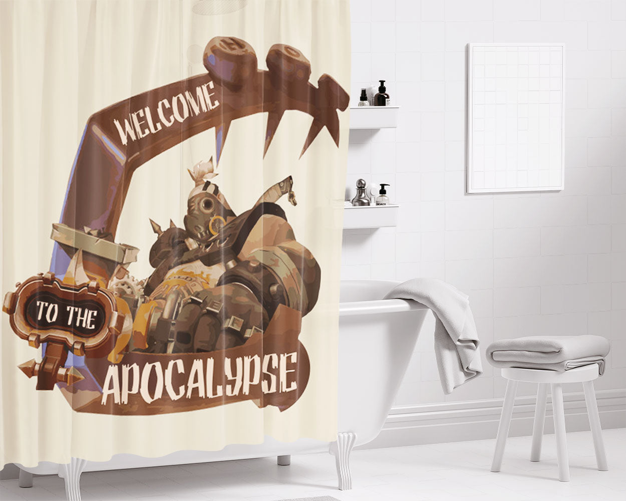 Welcome To Night Vale Starry Night Bathroom Shower Curtain Fabric Waterproof | 66 X 72 Inch