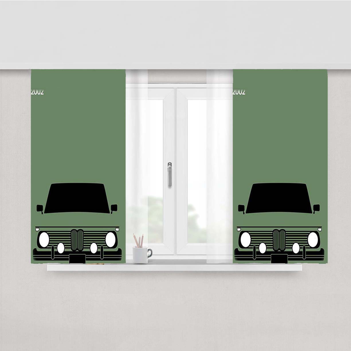 1974 Bmw 2002 Window Curtains