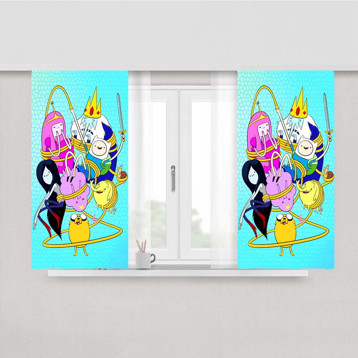 Adventure Time New Wallpaper Fabric Window Curtains