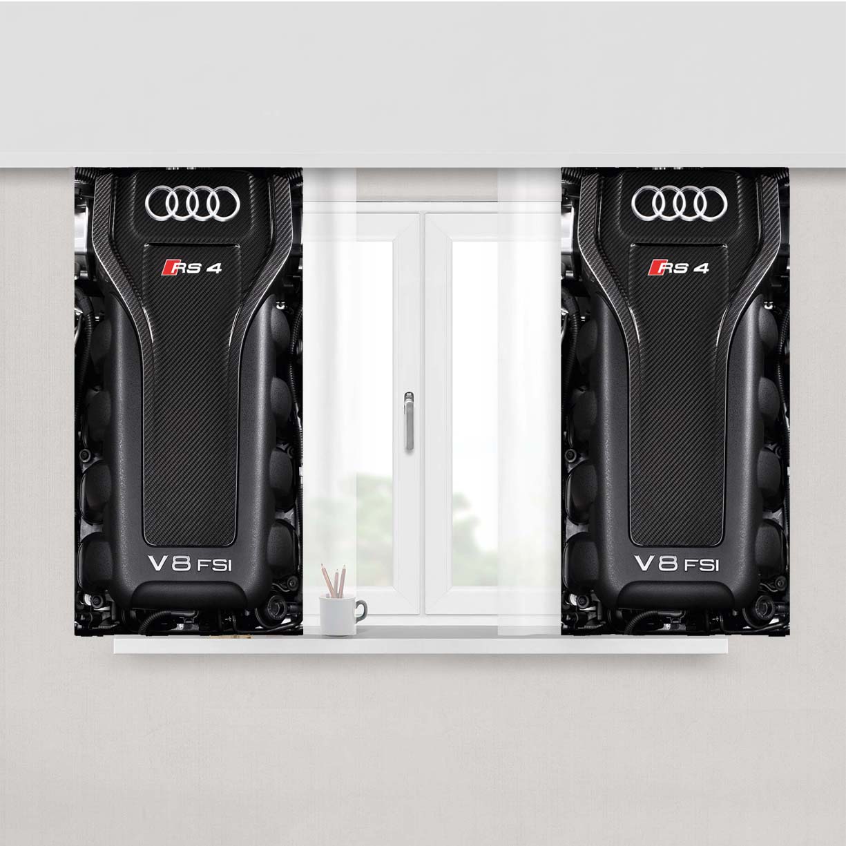 Audi F8 Engine Rs 4 Wallpapers Peach Skin Window Curtains
