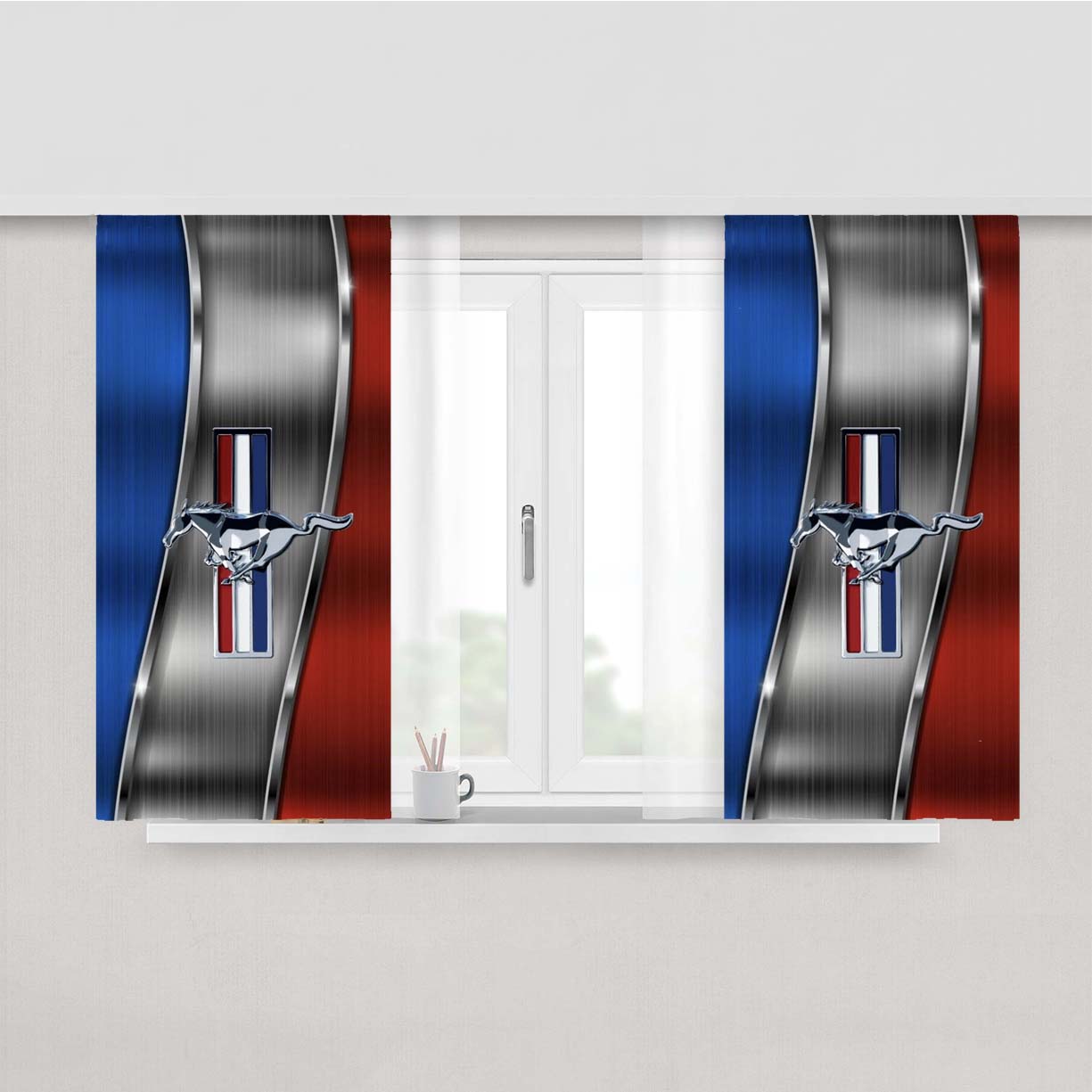 Best Mustang Peach Skin Window Curtains
