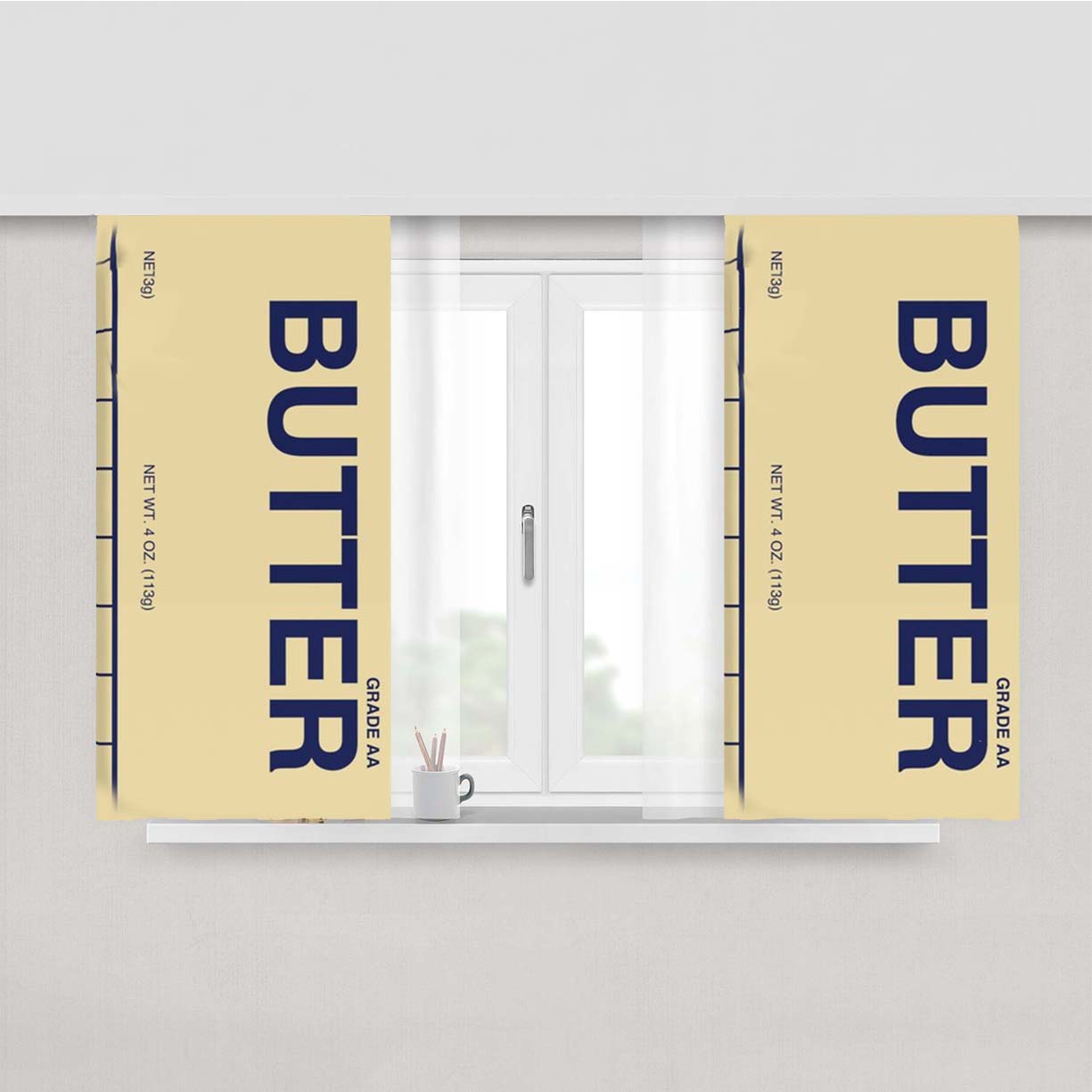 Butter Peach Skin Window Curtains