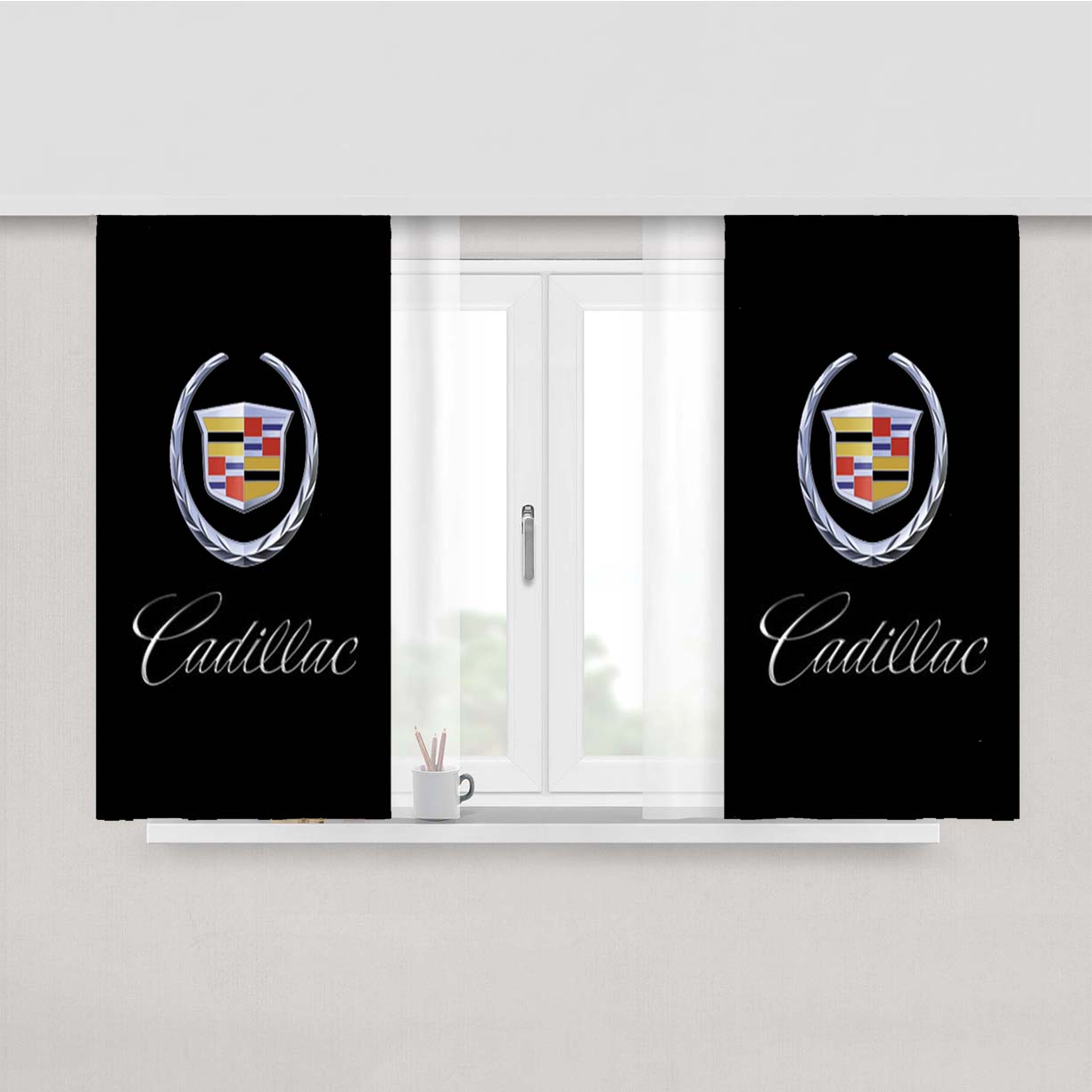Cadillac Peach Skin Window Curtains