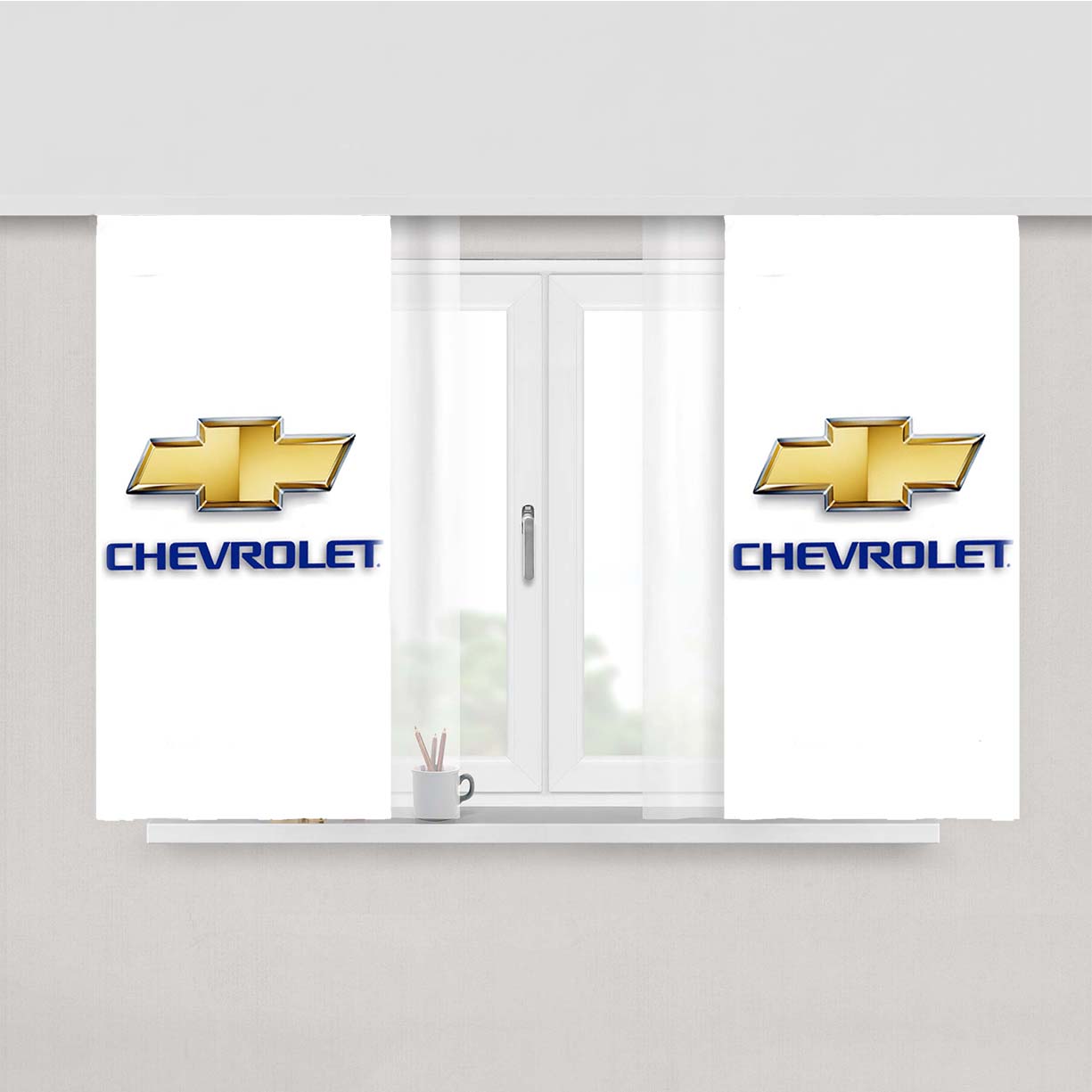 Chevrolet Peach Skin Window Curtains