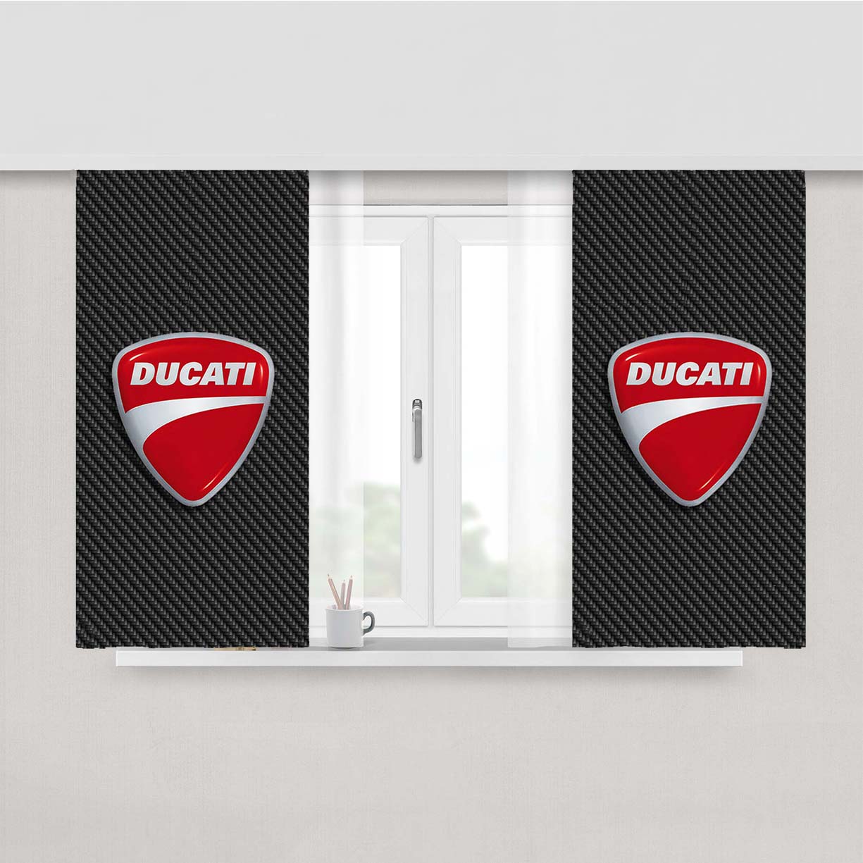 Ducati Peach Skin Window Curtains