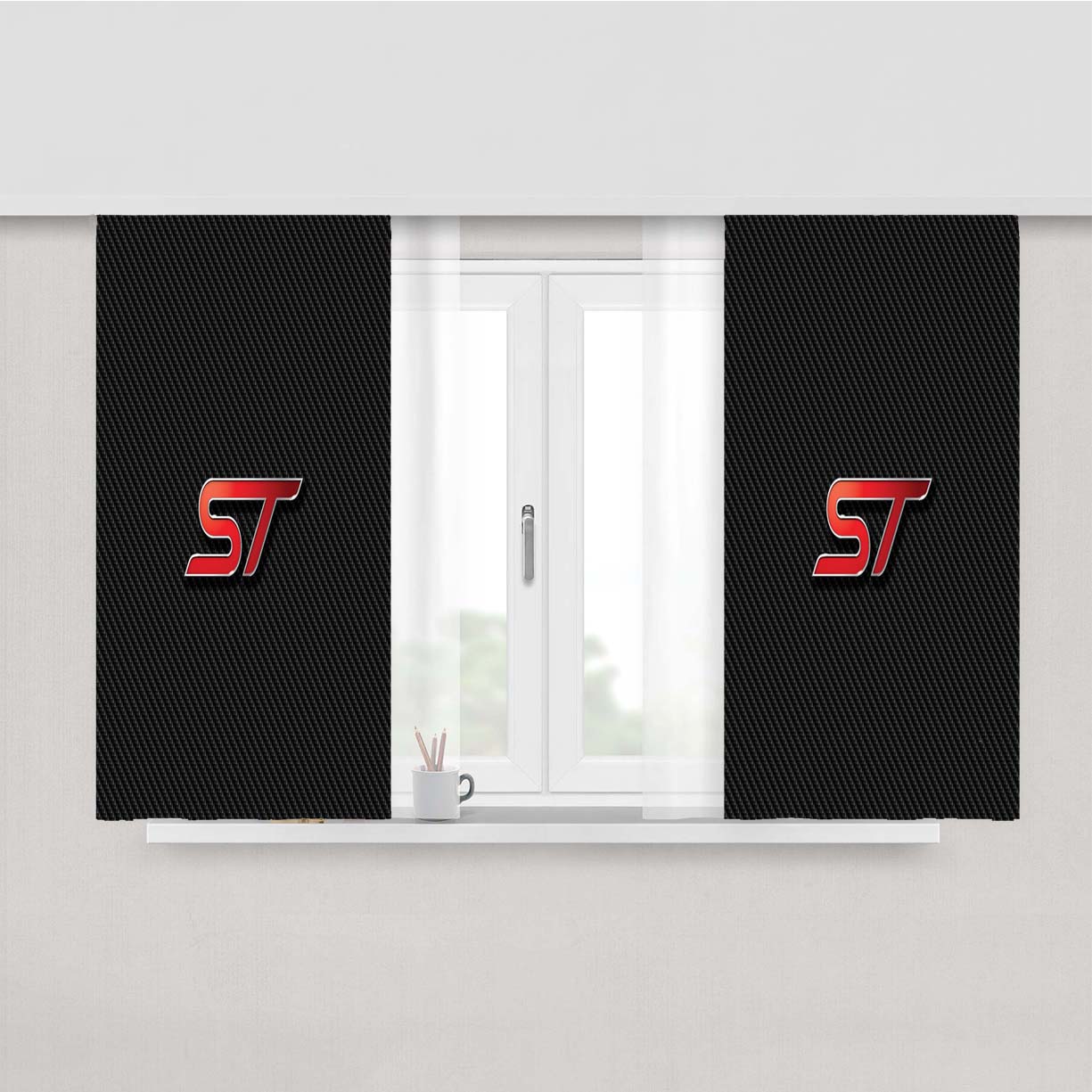 Ford Focus St Peach Skin Window Curtains