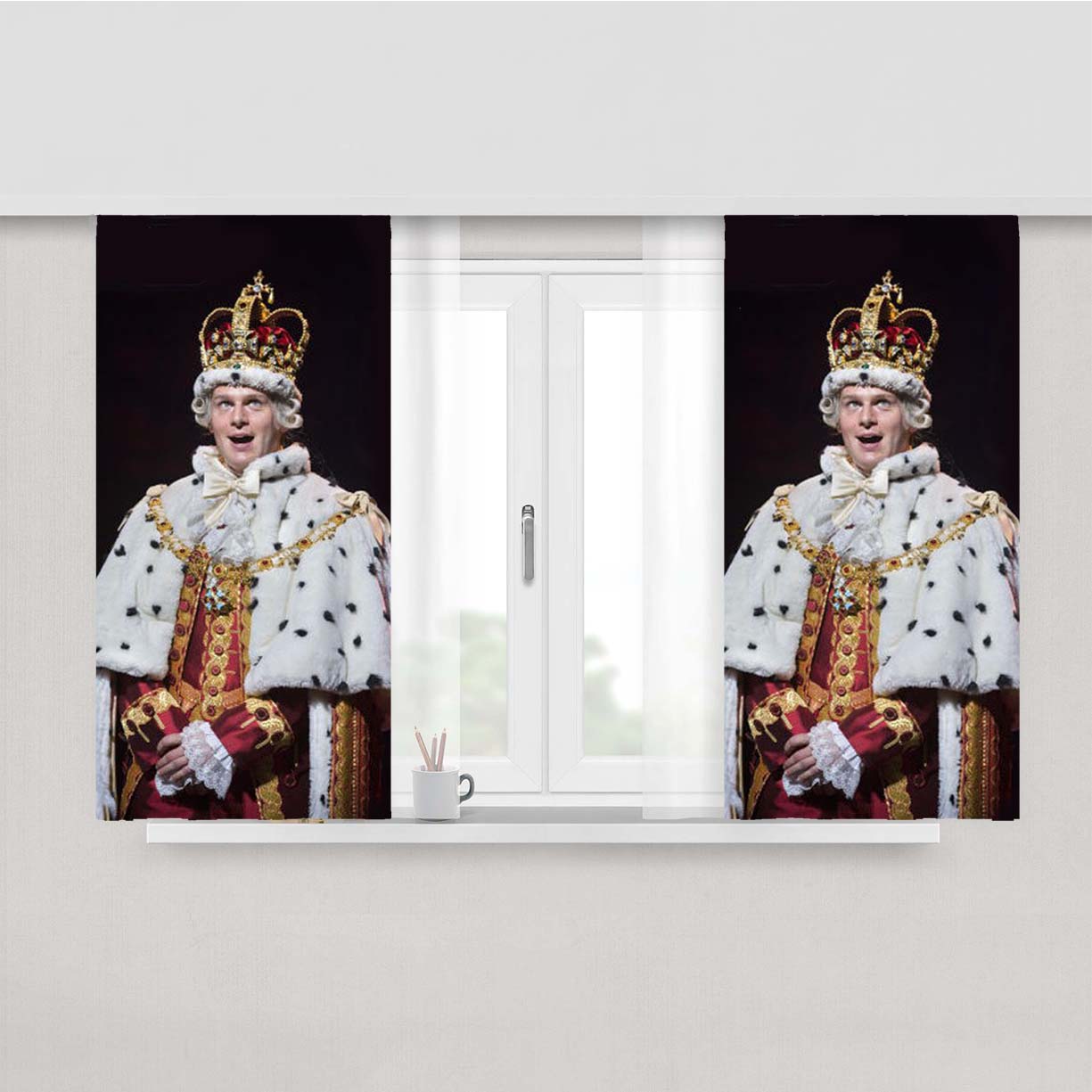 Hamilton Broadway King George Iii Fabric Window Curtains